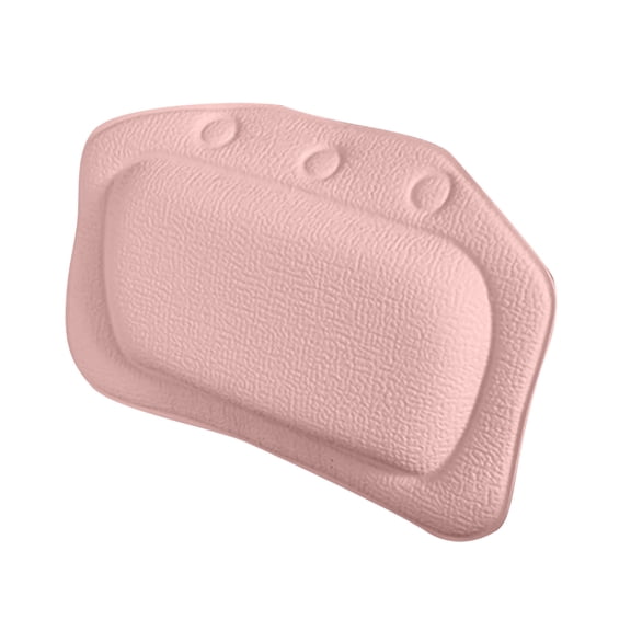 WWV PVC Foam Suction Cup Bath Neck Pillow Headrest Tub Cushion Soft Waterproof Spa Comfort Support 30x20cm Non Slip Easy Clean Bath Accessory 1 Piece
