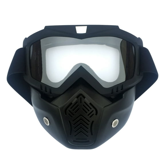 WWV Snow Goggles with Removable Face Mask UV Protection Anti Fog Anti Scratch Windproof Riding Goggles for Ski Snowboard Motorcycle Helmet Cold Weather Outdoor Sports