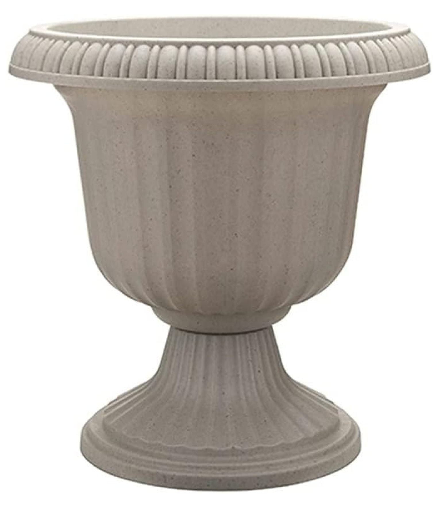 Stone 14" Lightweight Resin Grecian Urn Planter Pot