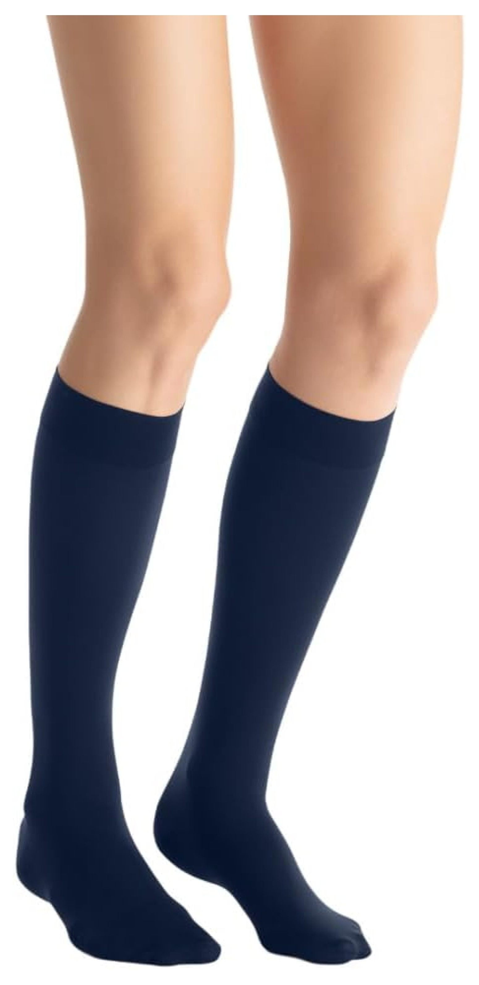 WWXBTM Opaque Knee High with SoftFit Technology Band, 2030 mmHg