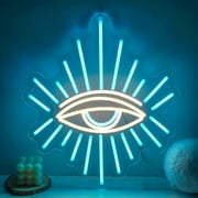WX&YH Evil Eye LED Neon Light Signs USB Power for Home Bar Wedding Birthday Party Bedroom Wall Art Decoration