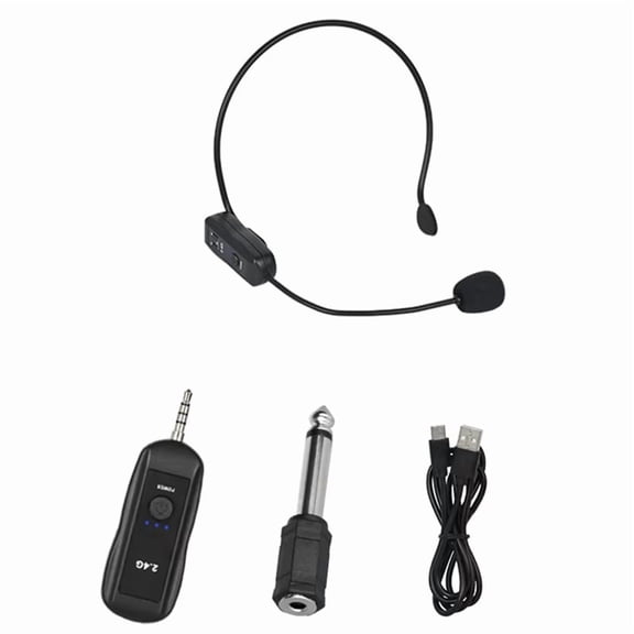 WX26 2.4GHz Wireless Headset Lavalier Microphone Set for Teaching, Tours & Speaking