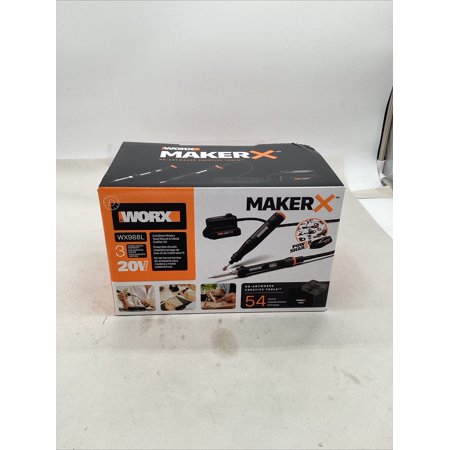 WX988L WORX 20V 2 PC MAKERX Combo: Rotary Tool + Wood/Metal Crafter