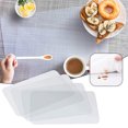 thumbnail image 1 of WXC12 10Pcs Clear Placemat - Washable Dining Or Kitchen Table Mat - Plastic - Heat Resistant Table Mats Easy To Clean, 1 of 9