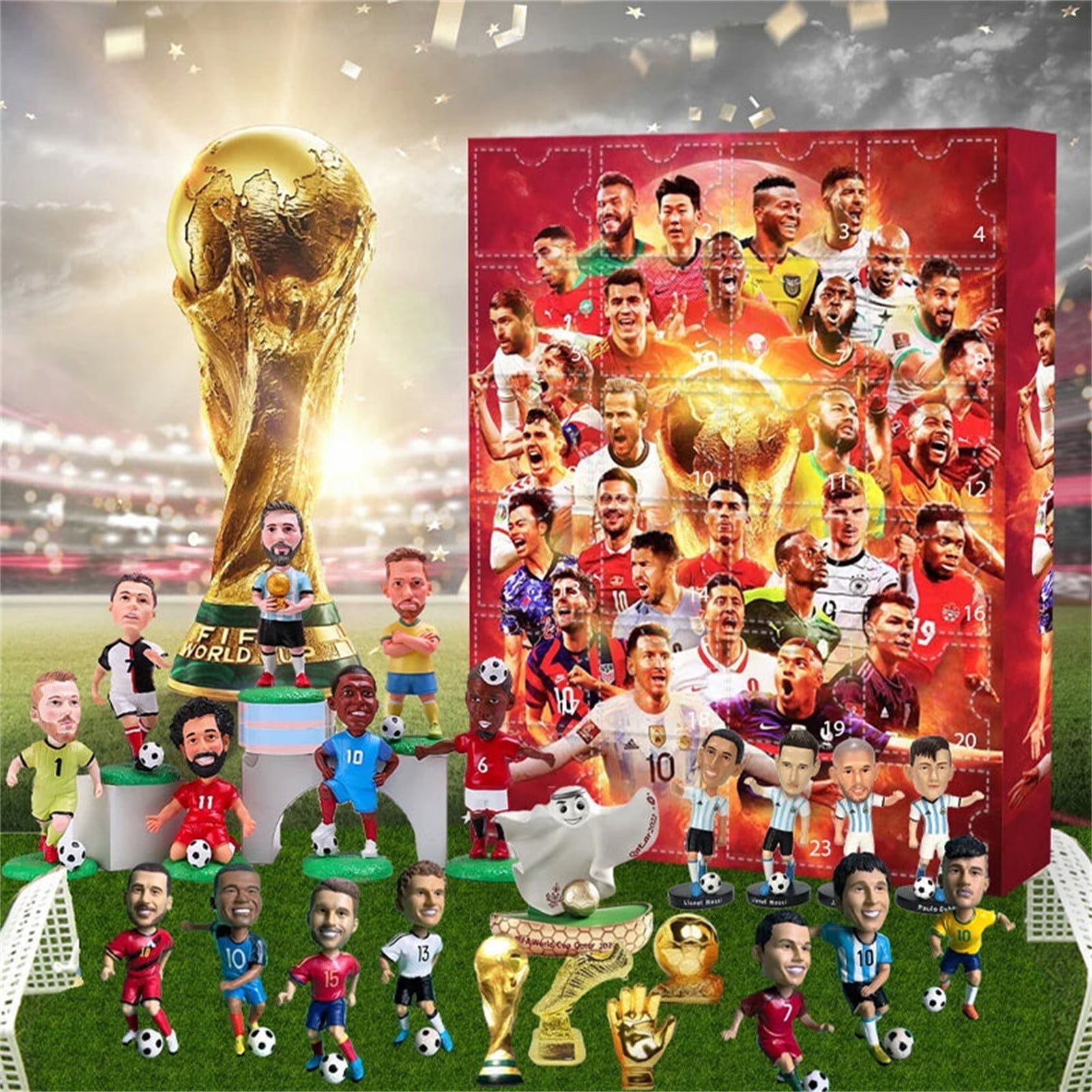 2024 Countdown Advent Calendar Soccer Kit, 24 Days Building Advent