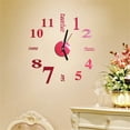 thumbnail image 1 of WXC12 3D DIY Roman Numbers Acrylic Mirror Wall Sticker Clock Home Decor Mural Decals, 1 of 4