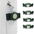 thumbnail image 1 of WXC12 4pc Power Cord Holder Rotatable Plug Kitchen Wall Mounted Data Cable Storage, 1 of 3