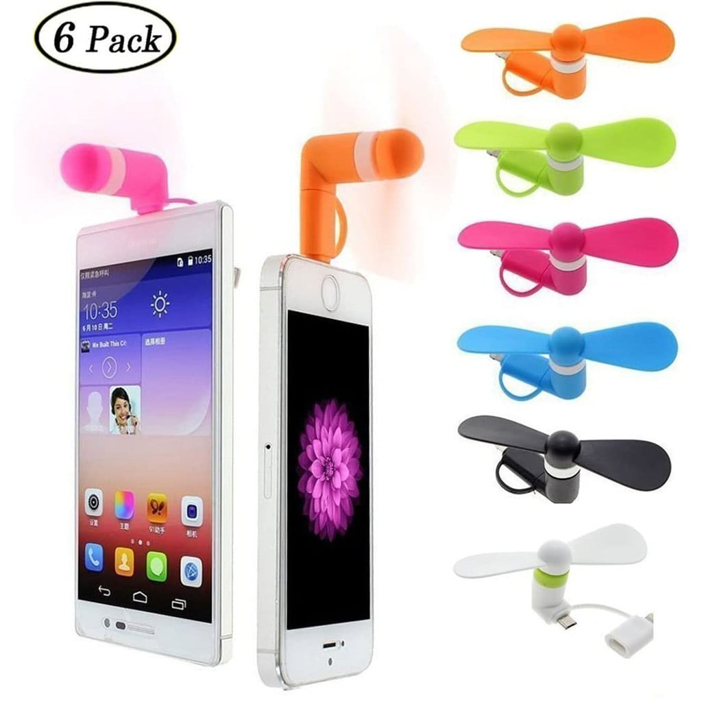 WXC12 USB Mobile Phone Fan For Android Mirco USB Two-In-One Mobile Phone Fan Cleaning, Bluetooth, Smart