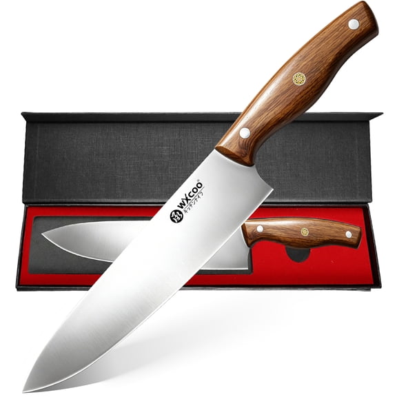 WXCOO Chef Knife for Cutting, Boning & Chopping High Carbon Stainless Steel Knife for Balance & Control