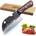 thumbnail image 1 of WXCOO High Carbon Stainless Steel Multifunctional Steak Knife, Portable Forged Steak Knife with Bottle Opener, Full Tang Wooden Handle Kitchen Knife for Camping Barbecue, 1 of 6