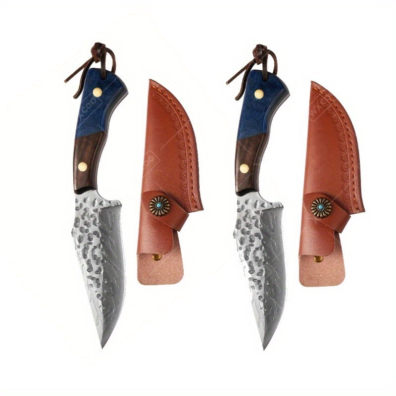 WXCOO Kitchen Knife Portable Stainless Steel Forged Pocket Knife - Perfect for Outdoor Camping and Barbecue! Hunting Knife Boning Knife BBQ