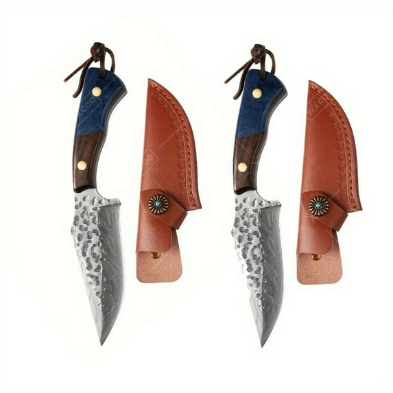 WXCOO Kitchen Knife Portable Stainless Steel Forged Pocket Knife - Perfect for Outdoor Camping and Barbecue! Hunting Knife Boning Knife BBQ