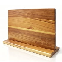 Counter Drill Rack WXCOO 15.3 Inch Large Double-Sided Solid Wood Magnetic Knife Block ...