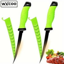 WXCOO Stainless Steel Fillet Boning Knife for Fish Meat Cleaver Butcher Knife Vegetable Fruit Cutter Fishes Slicing Kitchen Knives