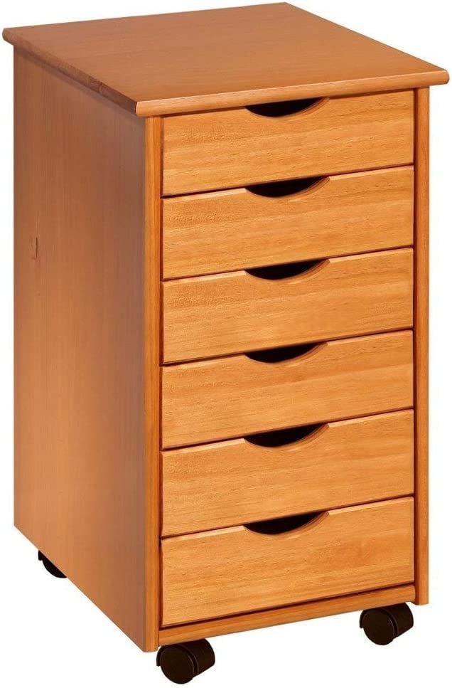 WXDRCV 6 Drawers Sew Sewing Cart With Wheels Organizer Office