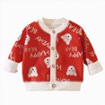 thumbnail image 1 of WXFAZCVU Baby Kids Toddler Girl Cardigan Sweater Long Sleeve Button Down Knit Tops for Daily Wear Size 5-6 Years, 1 of 4