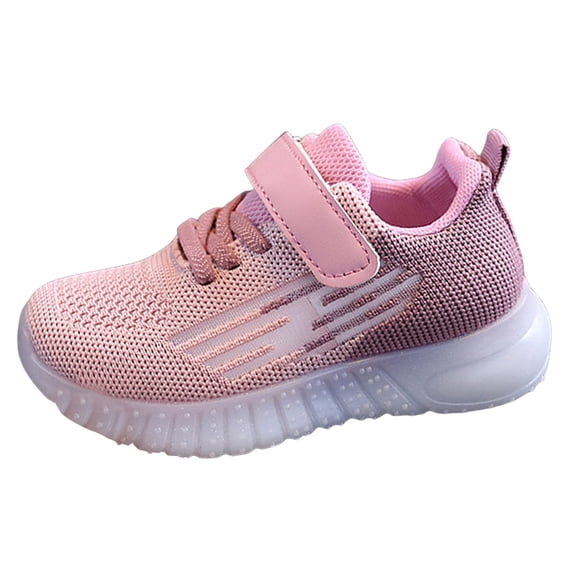 WXFAZCVU Boy Sneakers Mesh Knit Kids' Casual Walking Gym Lightweight and Breathable Shoes Size 12.5