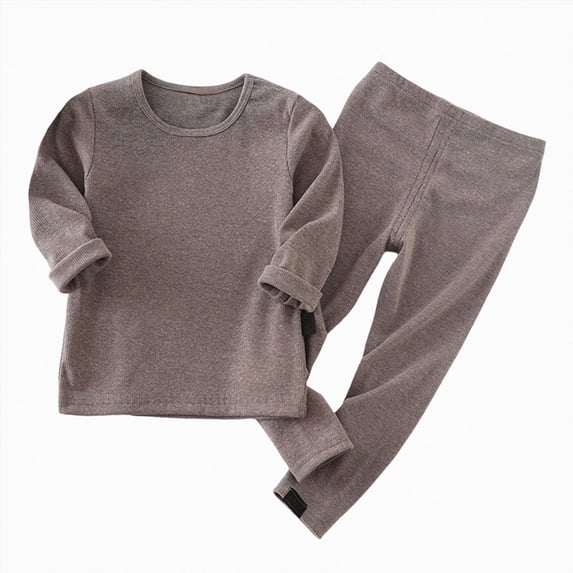 WXFAZCVU Boys' Clothing Sets Fall Outfits Long Sleeve Crew Neck Top and Pants Kids Clothes Size 5-6 Years