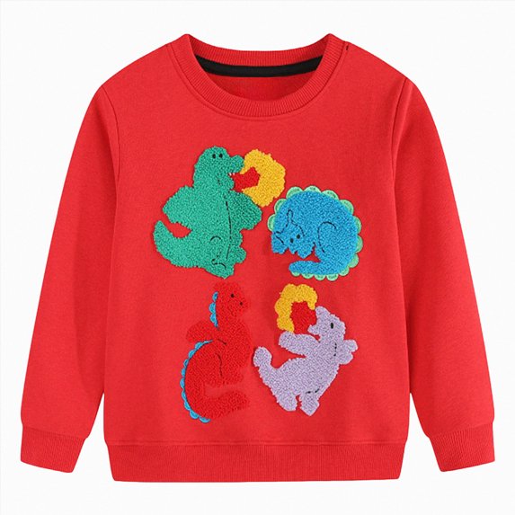 WXFAZCVU Boys Crewneck Sweatshirt Fall Long Sleeve Pullover Graphic Tee Tops Kids Fashion Going Out Size 2-3 Years