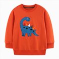 thumbnail image 1 of WXFAZCVU Boys Crewneck Sweatshirts Cartoon Printed Long Sleeved Pullover Fall Tops Goingout Size 4-5 Years, 1 of 3