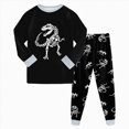 thumbnail image 1 of WXFAZCVU Boys Fall Outfits Cute Cartoon Long Sleeve Shirts and Pants Kids Clothing Set Size 5-6 Years, 1 of 4