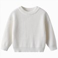 thumbnail image 1 of WXFAZCVU Boys Fashion Sweater Baby Boy Clothes Long Sleeve Pullover Fall Clothes Daily Wear Size 1-2 Years, 1 of 4