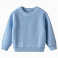 thumbnail image 1 of WXFAZCVU Boys Fashion Sweater Baby Boy Clothes Long Sleeve Pullover Fall Clothes Daily Wear Size 5-6 Years, 1 of 4