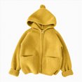 thumbnail image 1 of WXFAZCVU Boys Full Zip Cardigan Sweater with Hood and Pockets, Kids Fall Fashion Clothing Goingout Size 18-24 Months, 1 of 4