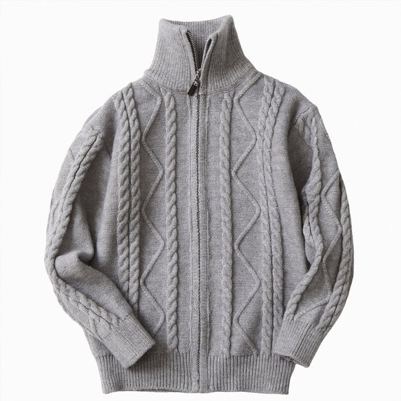 WXFAZCVU Boys Full Zip Long Sleeve Cardigan Knit Casual Cardigan Sweater Top Trendy Clothes Size 5-6 Years