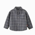 thumbnail image 1 of WXFAZCVU Boys Long Sleeve Flannel Plaid Shirt Button Down Shirts Soft Comfortable Jackets Size 7-8 Years, 1 of 4