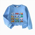 thumbnail image 1 of WXFAZCVU Boys Long Sleeve Shirts Crewneck Sweatshirt Cartoon Printed Fall Fashion Clothing Size 2-3 Years, 1 of 4