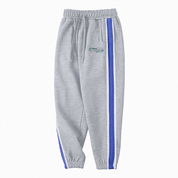 WXFAZCVU Boys Pants Drawstring Sports Casual Trousers Kids Sweatpants Joggers with Pockets Size 7-8 Years