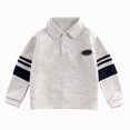 thumbnail image 1 of WXFAZCVU Boys Shirts Lapel Button Down Long Sleeved Tops Kids Fall Fashion School Clothes Size 7-8 Years, 1 of 3