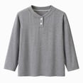 thumbnail image 1 of WXFAZCVU Boys Tops Comfortable Soft Long Sleeve Shirts Kids Fall Trendy Clothes Going Out Size 6-12 Months, 1 of 5
