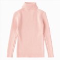 thumbnail image 1 of WXFAZCVU Boys Turtleneck Sweater Slim Long Sleeve Tops Versatile Comfortable Fall Clothes Size 3-4 Years, 1 of 4