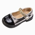 thumbnail image 1 of WXFAZCVU Girl Dress Shoes Mary Jane Wedding Party Shoes Soft Insole Dress Shoes Going Out Size 4.5, 1 of 5