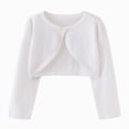 thumbnail image 1 of WXFAZCVU Girls Cardigan Long Sleeve Knitted Sweaters Button Cropped Jacket Cover Up Tops Size 4-5 Years, 1 of 3