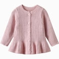 thumbnail image 1 of WXFAZCVU Girls Cardigan Sweater Cotton Long Sleeve Lightweight Outerwear Fashion Going Out Size 3-4 Years, 1 of 4