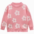 thumbnail image 1 of WXFAZCVU Girls Flower Sweater Crewneck Pullover Long Sleeve Kids Fall Fashion Clothing Size 18-24 Months, 1 of 4