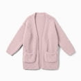 thumbnail image 1 of WXFAZCVU Girls Long Sleeve Cardigan Kids Casual Open Front Sweater Fall Lightweight Outerwear Size 5-6 Years, 1 of 4