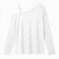 thumbnail image 1 of WXFAZCVU Girls Off the Shoulder Tops Trendy Long Sleeve Shirt Fall Clothes Everyday Wear Size 10-11 Year, 1 of 4