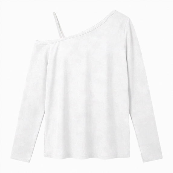 WXFAZCVU Girls Off the Shoulder Tops Trendy Long Sleeve Shirt Fall Clothes Everyday Wear Size 10-11 Year