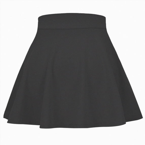 WXFAZCVU Girls Skirts Kids School Casual Stretch Waist Summer Dress Versatile Daily Wear Size 11-12 Years