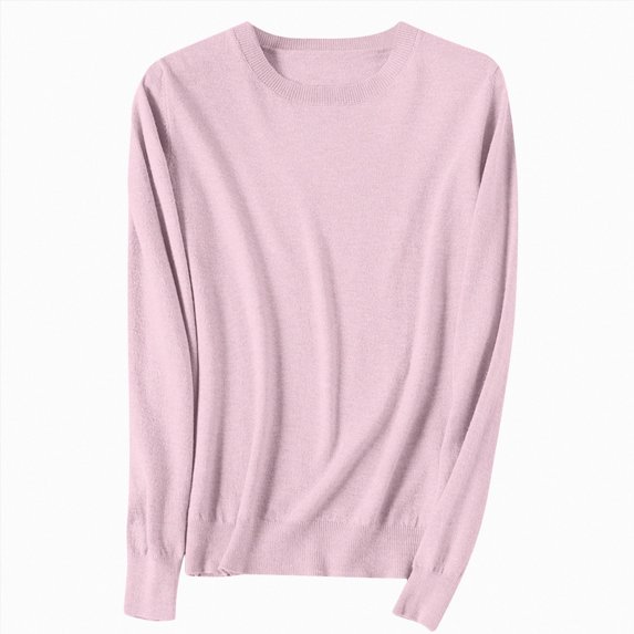 WXFAZCVU Girls Sweater Casual Round Neck Kids Long Sleeve Pullover Tops Versatile Daily Wear Size 13-14 Years
