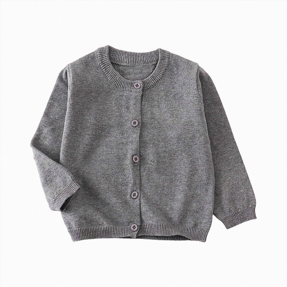 WXFAZCVU Girls Sweaters Baby Girl Clothes Comfortable Soft Knitted Long Sleeve Cardigan Size 2-3 Years