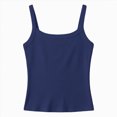 thumbnail image 1 of WXFAZCVU Girls Tank Tops Ribbed Knit Spaghetti Strap Summer Sleeveless Shirt Everyday Wear Size 7-8 Years, 1 of 3
