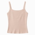 thumbnail image 1 of WXFAZCVU Girls Tank Tops Ribbed Knit Spaghetti Strap Summer Sleeveless Shirt Everyday Wear Size 7-8 Years, 1 of 3