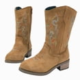 thumbnail image 1 of WXFAZCVU Girls Western Boots Embroidered Cowgirl Boots with Side Zipper, Riding Boots Going Out Size 12.5, 1 of 5