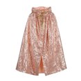 thumbnail image 1 of WXFAZCVU Kids Hooded Cape Girls Fashion Sequin Cape Birthday Party Jacket Baby Clothes Size 4-12 Years, 1 of 4