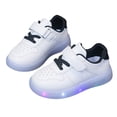 thumbnail image 1 of WXFAZCVU Kids Light Up Sneakers Boys Versatile and Lightweight Sport Shoes Everyday Wear Size 11.5, 1 of 5